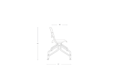 Dimensoes do produto longarina tn - 3 lugares